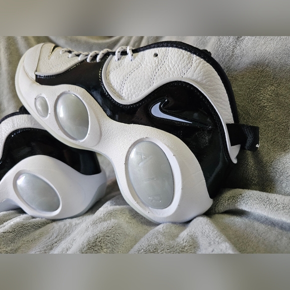 Nike Air Zoom Flight 95 "Black Patent" DV0820-100 Basketball Mens Size 10 - Picture 9 of 16